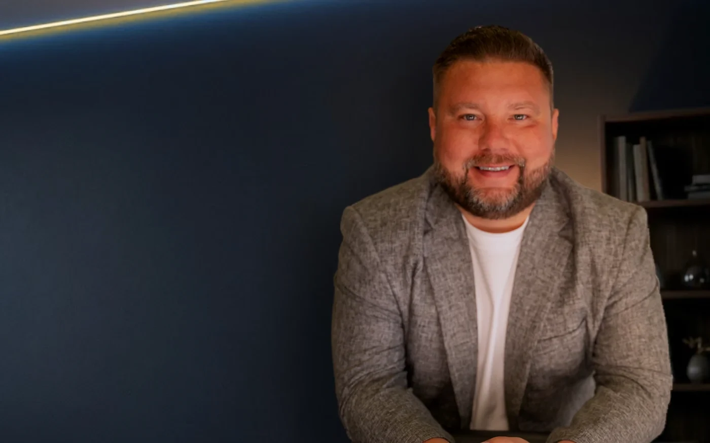 Coach Roman Ivanov in his studio